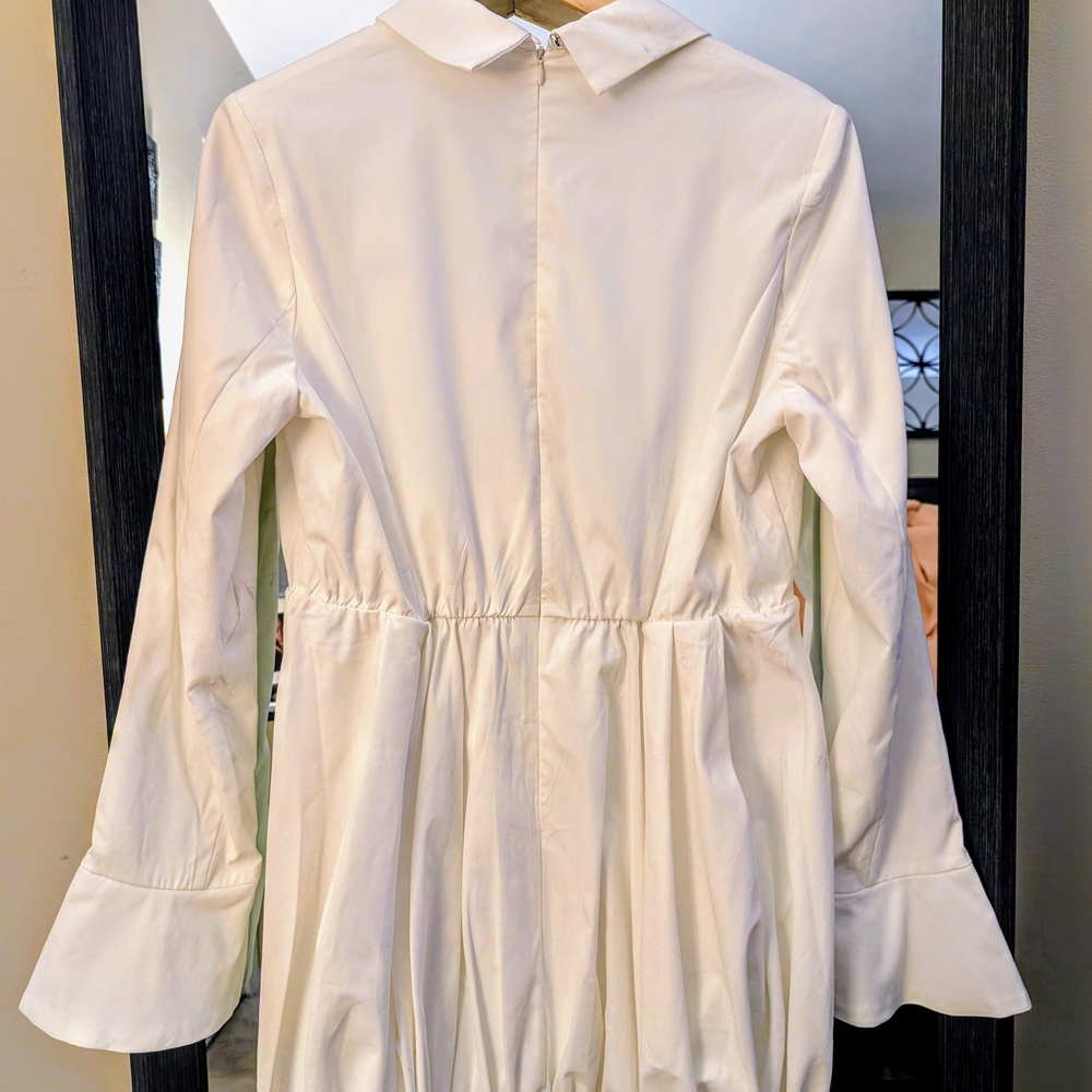 Fashion Nova White Blazer Dress XL – Long Sleeve Business Casual Mini Dress NWT - Picture 7 of 9